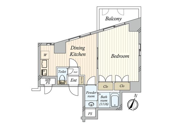 カテリーナ千駄木 間取図(平面図)