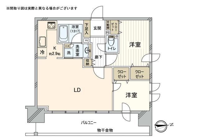 デュオシティ西日暮里ステーシア 間取図(平面図)