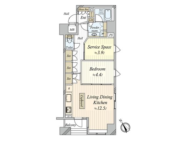 CQレジデンシャル西日暮里ステーションフロント 間取図(平面図)