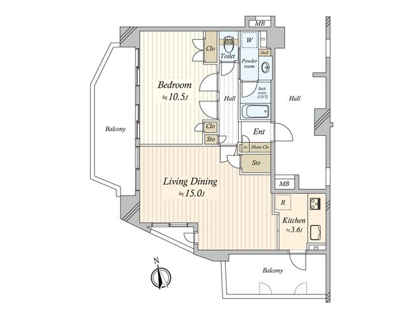 コスモ東日暮里ガーデンフォート 間取図(平面図) コスモ東日暮里ガーデンフォート 間取図(平面図)