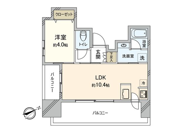 デュオシティ西日暮里ステーシア 間取図(平面図) デュオシティ西日暮里ステーシア 間取図(平面図)