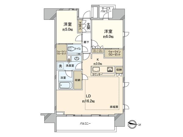 クレヴィア日暮里THE PLACE 間取図(平面図)