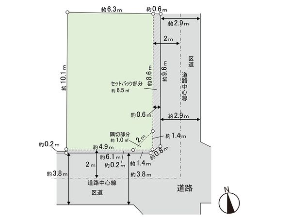 足立区足立4丁目 土地 区画図