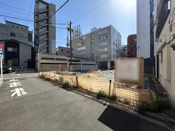 北東側道路+現地