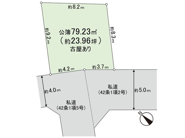 葛飾区堀切1丁目 土地 区画図 区画図