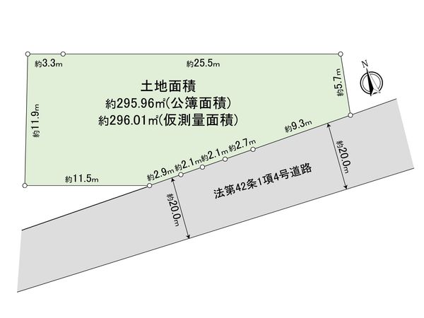 足立区本木2丁目 土地 間取図(平面図)