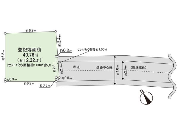 足立区千住東2丁目 土地 区画図