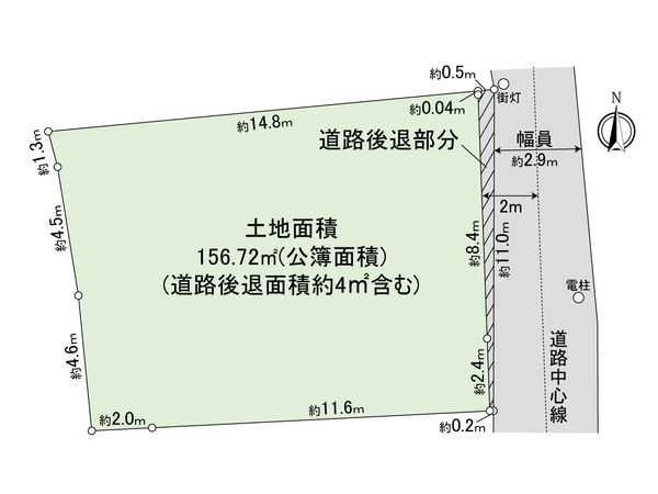足立区本木東町 土地 区画図 足立区本木東町 土地 区画図