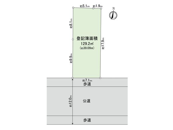 足立区東保木間2丁目 土地 区画図 足立区東保木間2丁目 土地 区画図