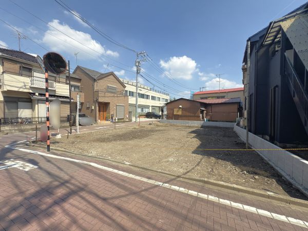 足立区本木2丁目 借地権付新築戸建1号棟 外観
