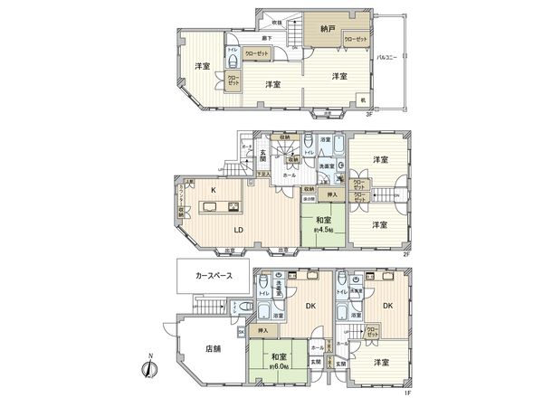 葛飾区亀有4丁目 戸建 間取図(平面図)