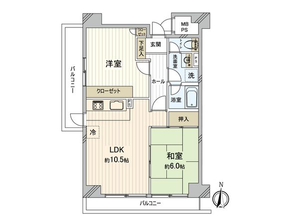 エクレール北千住 間取図(平面図) エクレール北千住 間取図(平面図)