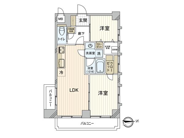 キャッスルマンション五反野 間取図(平面図)