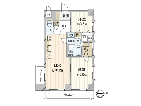 キャッスルマンション五反野 間取図(平面図) キャッスルマンション五反野 間取図(平面図)