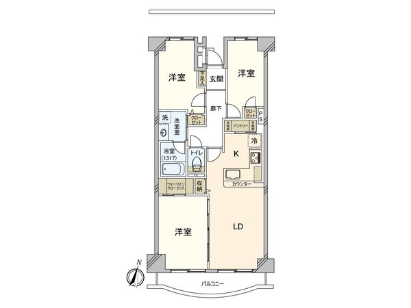 グリーンコーポ千寿1号棟 間取図(平面図) グリーンコーポ千寿1号棟 間取図(平面図)