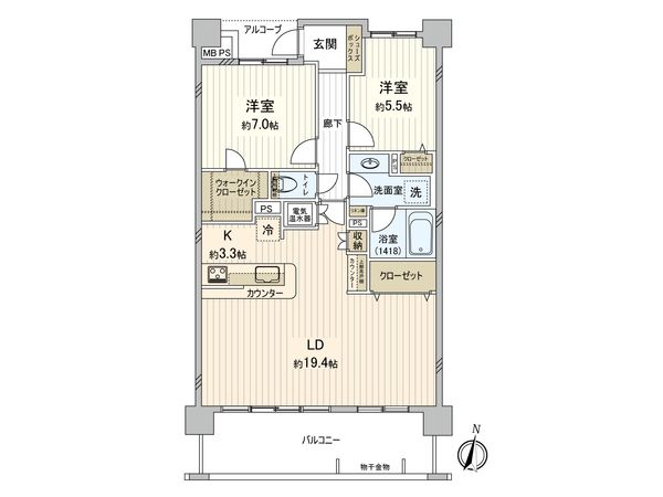 レクセルマンション北千住 間取図(平面図) レクセルマンション北千住 間取図(平面図)