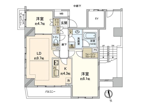 ガクエンヒルズ北千住 間取図(平面図) ガクエンヒルズ北千住 間取図(平面図)