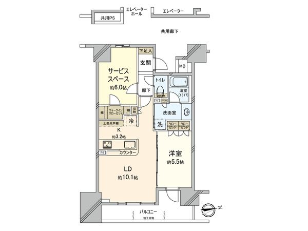 レーベンリヴァーレ北千住プライムアート 間取図(平面図) レーベンリヴァーレ北千住プライムアート 間取図(平面図)