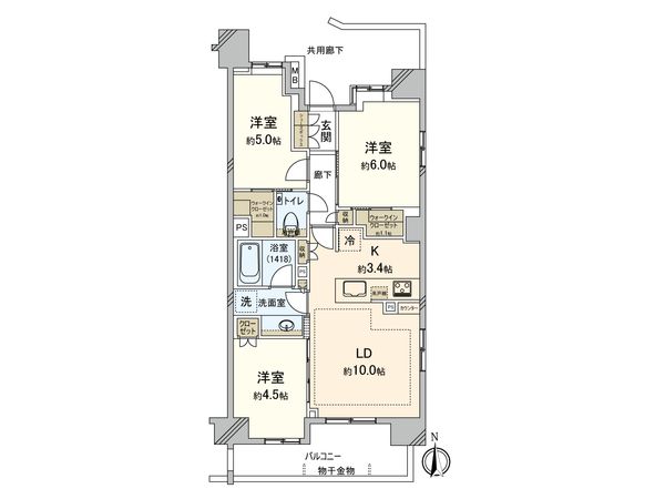 ザ・パークハウス五反野 間取図(平面図) 間取図(平面図)