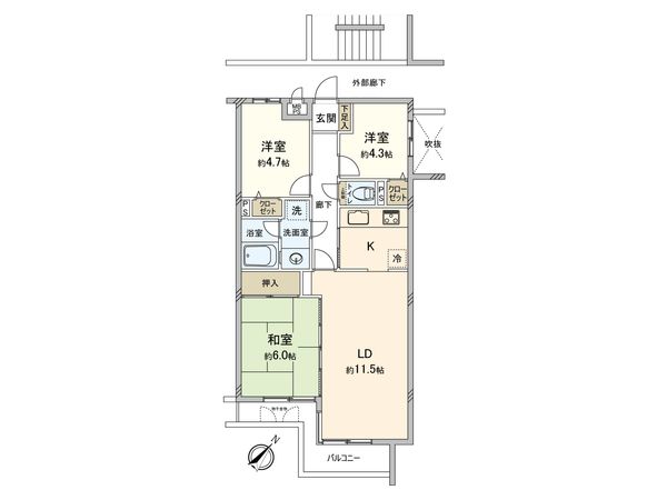 セントエルモお花茶屋 間取図(平面図) セントエルモお花茶屋 間取図(平面図)
