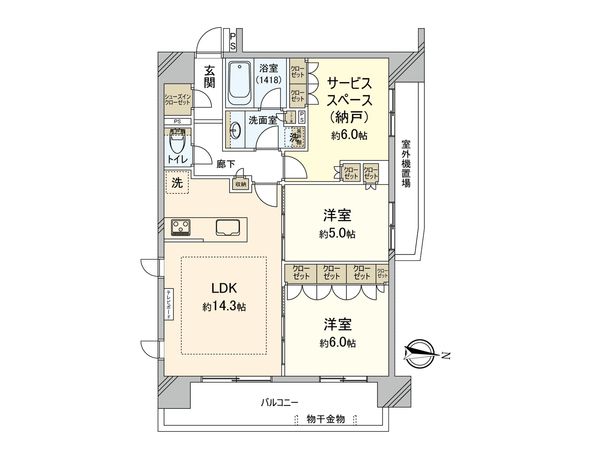 プレシス北千住 間取図(平面図) プレシス北千住 間取図(平面図)