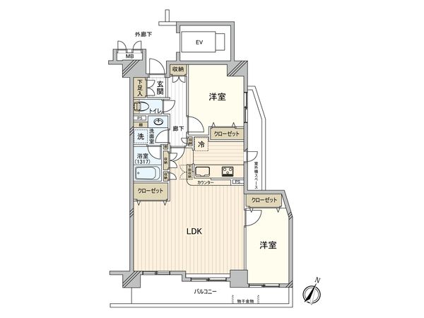 バームステージ梅島 間取図(平面図)