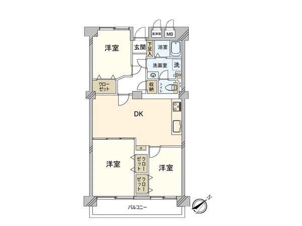 北千住パーク・ファミリア 間取図(平面図)