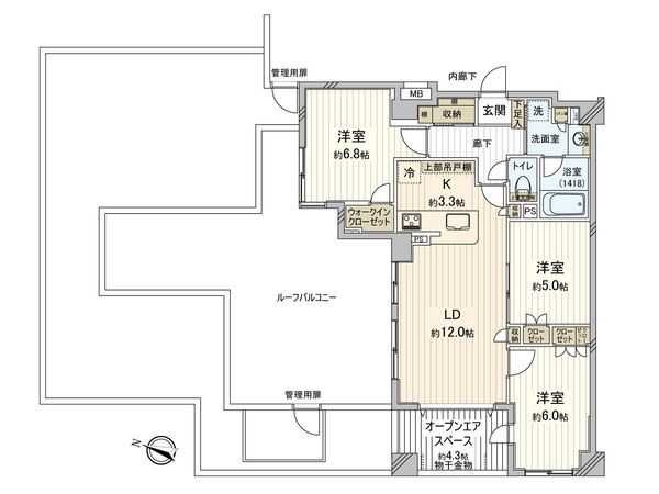 グランシティユーロテラスⅡ 間取図(平面図)