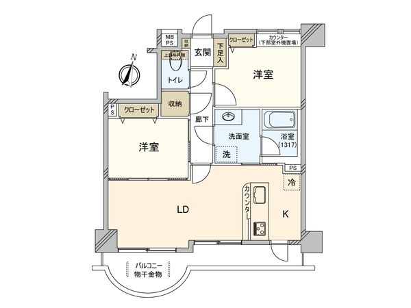 ロワール北千住 間取図(平面図) ロワール北千住 間取図(平面図)
