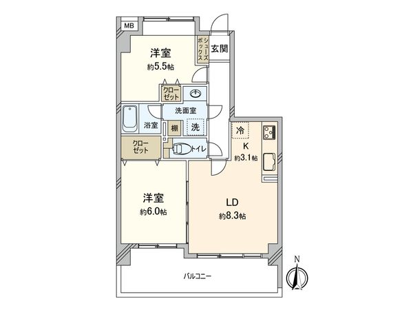 メイツ北千住 間取図(平面図) メイツ北千住 間取図(平面図)