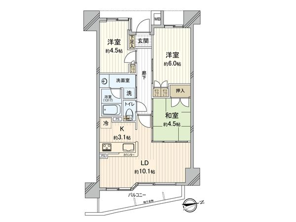 ナイスブライトピア北千住 間取図(平面図) ナイスブライトピア北千住 間取図(平面図)