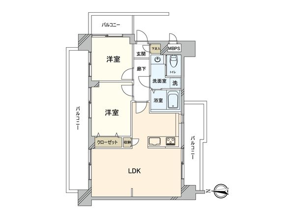 セザールお花茶屋 間取図(平面図) セザールお花茶屋 間取図(平面図)
