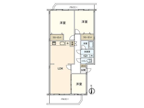 エステート五反野住宅 間取図(平面図)