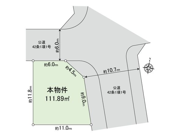 葛飾区東金町一丁目 土地 区画図 葛飾区東金町一丁目 土地 区画図