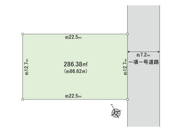 習志野市袖ケ浦一丁目 土地 区画図 習志野市袖ケ浦一丁目 土地 区画図