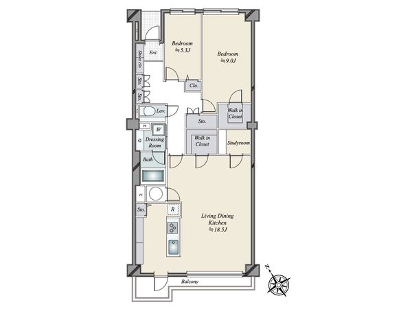 市ヶ谷パークハウス 間取図(平面図) 市ヶ谷パークハウス 間取図(平面図)