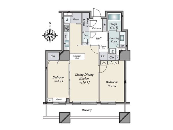 東京パークタワー 間取図(平面図) 東京パークタワー 間取図(平面図)