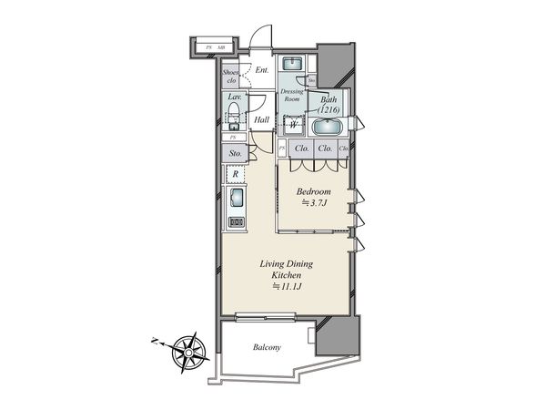 ライオンズ千代田三崎町 間取図(平面図)