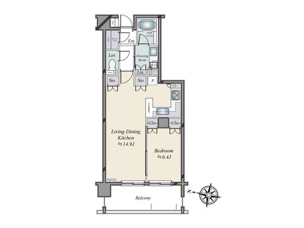 Brillia神楽坂id 間取図(平面図) 間取図(平面図)