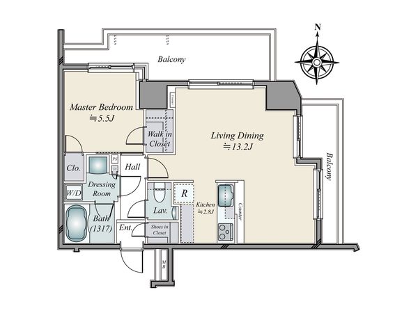 レグノ・グランデ一番町タワー 間取図(平面図) レグノ・グランデ一番町タワー 間取図(平面図)