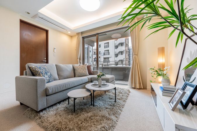 市谷砂土原ハウス リビング