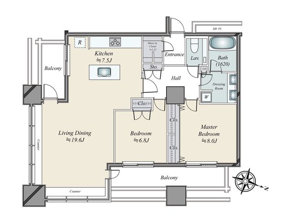 東京レジデンス 間取図(平面図)