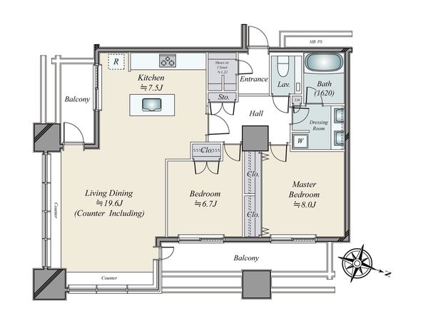 東京レジデンス 間取図(平面図)