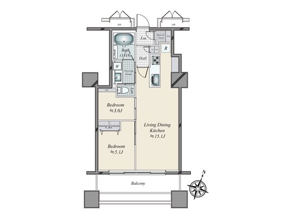 東京レジデンス 間取図(平面図) 間取図(平面図)