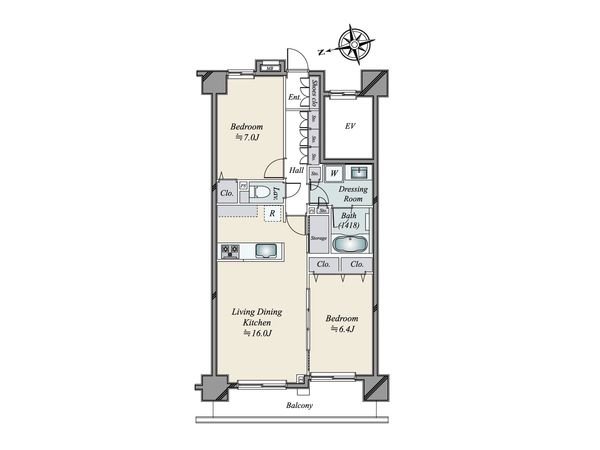 ダイアパレス文京 間取図(平面図)