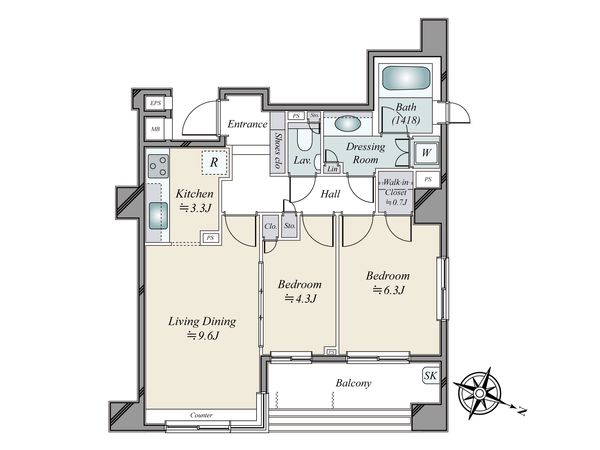 パーク・ホームズ市ヶ谷 間取図(平面図)