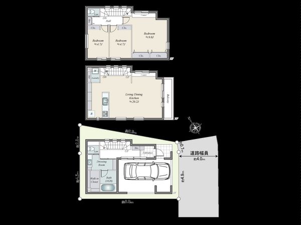 渋谷区神宮前2丁目 土地 建物プラン例 (間取り図) 渋谷区神宮前2丁目 土地 建物プラン例 (間取り図)