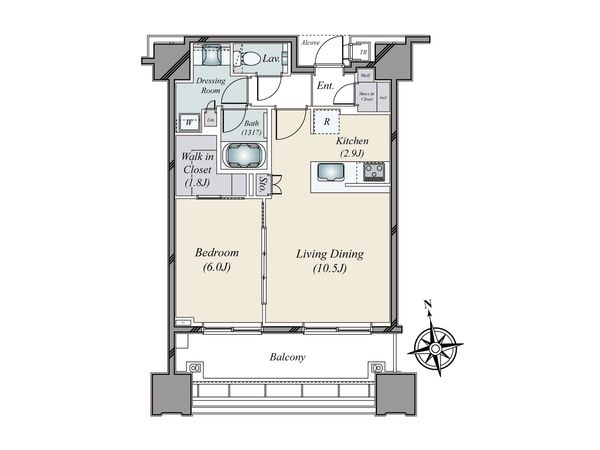 白金ザ・スカイ 間取図(平面図) 間取図(平面図)