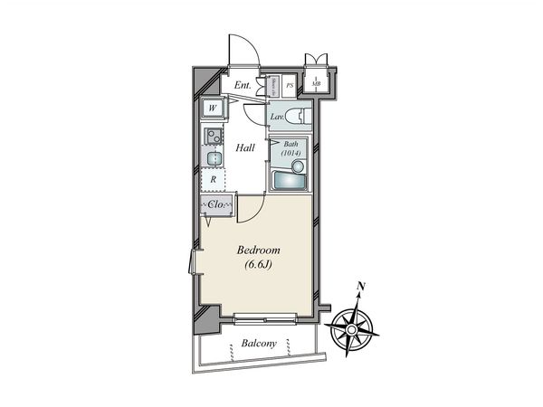 メインステージ南麻布Ⅱ 間取図(平面図) 間取図(平面図)