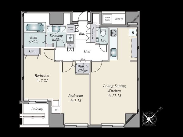 青山ザ・タワー 間取図(平面図)